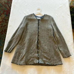 Giorgio Armani Vintage Women’s 1970s 1980s‎ Wool Gray Cardigan Sweater EUC